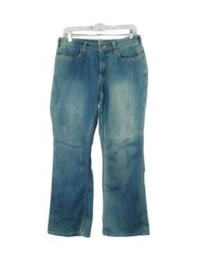 Carhartt Blue Original Fit Bootcut Flex Denim Jasper Jeans Size 8 Short